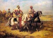 Arab or Arabic people and life. Orientalism oil paintings  354